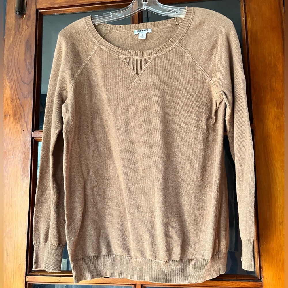 Old Navy Camel crew neck sweater
